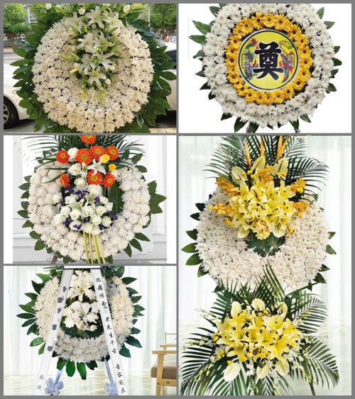 四川成都新都区新繁镇白壁村花圈速递